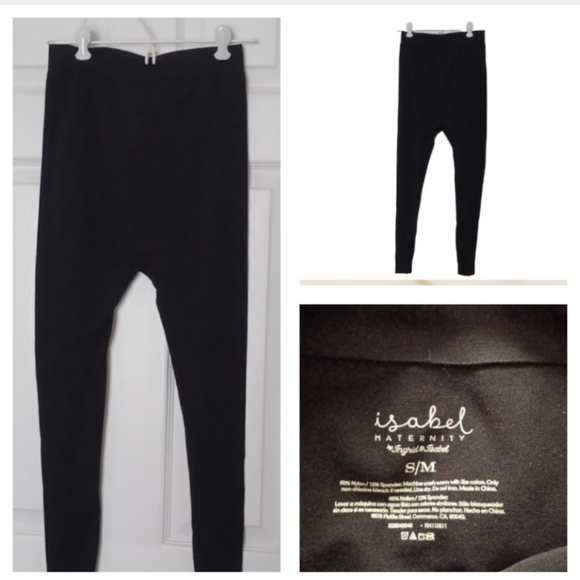 Isabel Maternity by Ingrid & Isabel Pants - 🍭🌺Black Maternity Leggings S/M